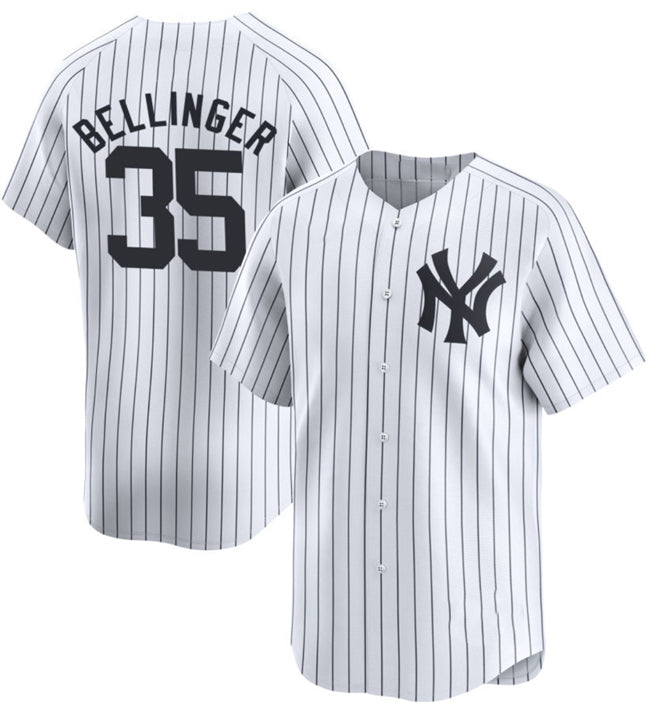 New York Yankees #35 Cody Bellinger White MIKSHPS 2024 Home Limited With Name Stitched Jersey