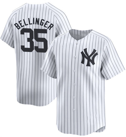New York Yankees #35 Cody Bellinger White MIKSHPS 2024 Home Limited With Name Stitched Jersey