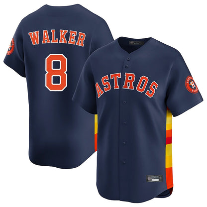 Houston Astros #8 Christian Walker Player Navy MIKSHPS Home Limited Stitched Jerseys