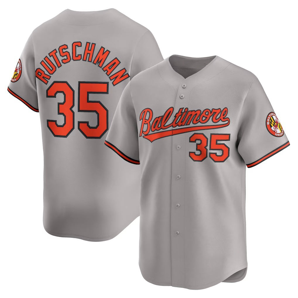 Baltimore Orioles #35 Adley Rutschman Gray MIKSHPS Road Limited Player Jersey