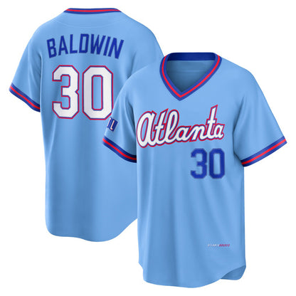 Atlanta Braves #30 Drake Baldwin Powder Blue MIKSHPS 2026 City Connect Stadium Jersey
