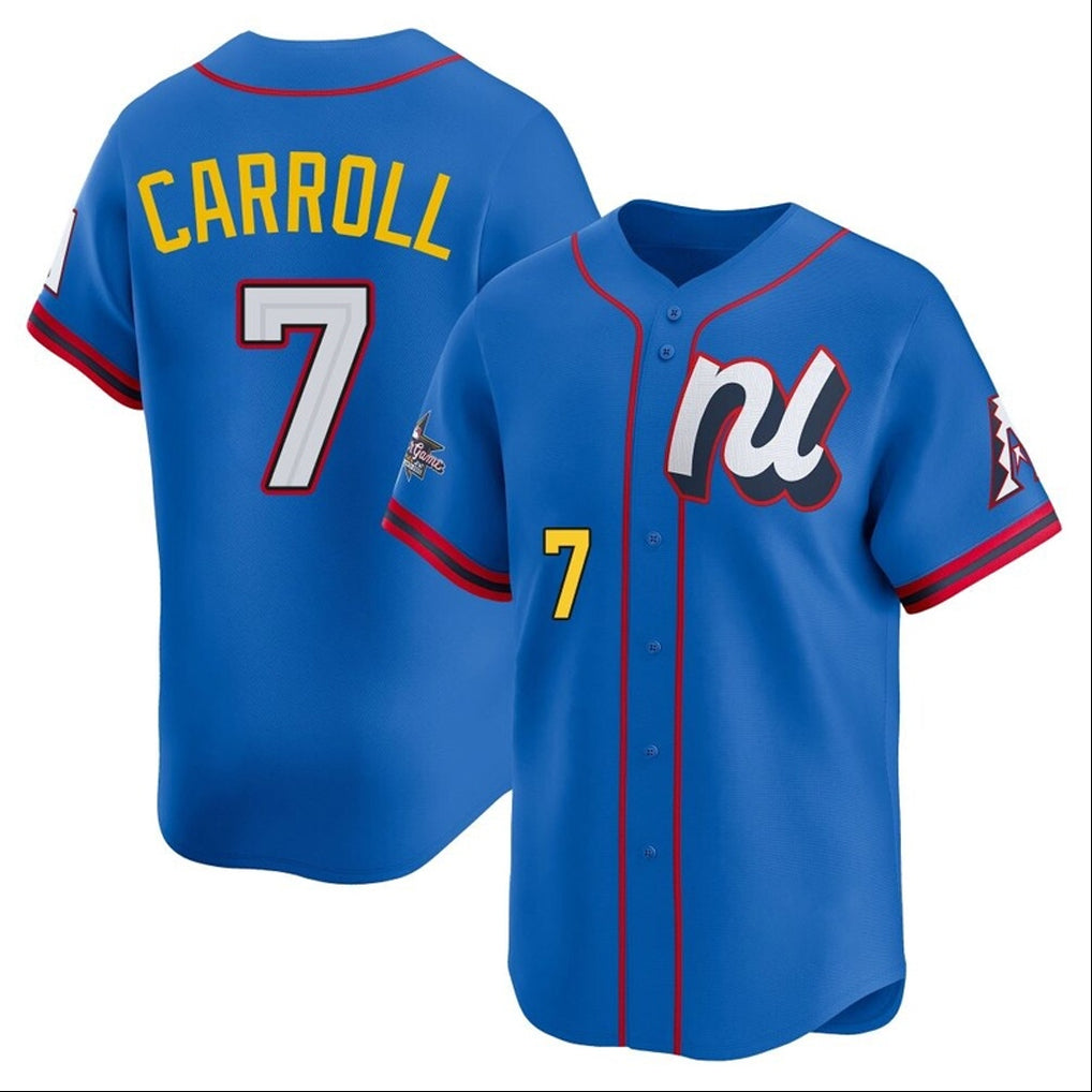 Arizona Diamondbacks #7 Corbin Carroll Player Blue MIKSHPS National League All-Star Edition Limited Home Game Stitched Jerseys