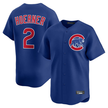 Chicago Cubs #2 Nico Hoerner Player Royal MIKSHPS Limited Home Stitched Jerseys