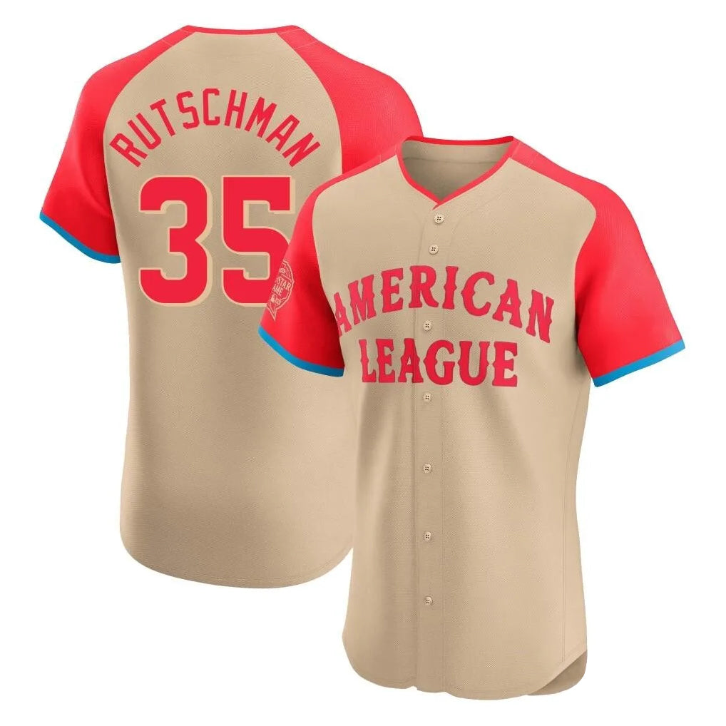 Baltimore Orioles #35 Adley Rutschman Player Cream MIKSHPS American League All-Star Limited Elite Home Game Stitched Jerseys