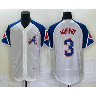 Atlanta Braves #3 Dale Murphy White MIKSHPS 2023 City Connect Flex Base Stitched Jersey