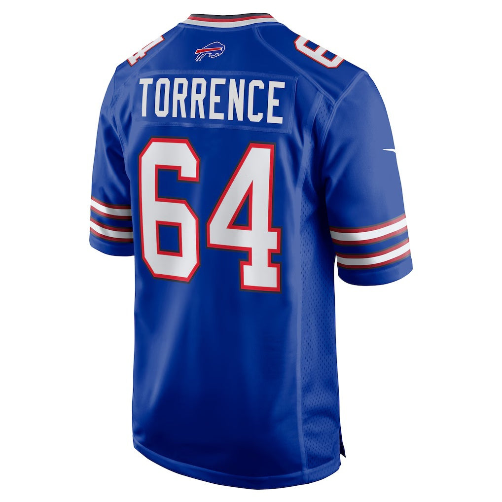 B.Bills #64 O'Cyrus Torrence Royal MIKSHPS Home Game Jersey