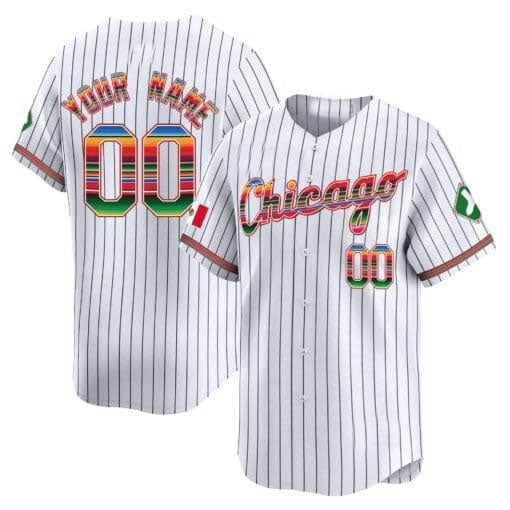 Custom Chicago White Sox Mexico Vapor Premier Limited Jersey V3- White 2 MIKSHPS