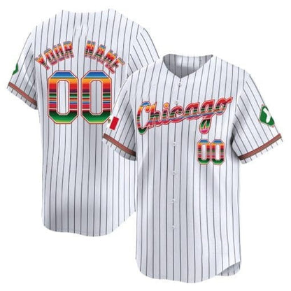 Custom Chicago White Sox Mexico Vapor Premier Limited Jersey V3- White 2 MIKSHPS