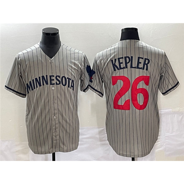 Minnesota Twins #26 Max Kepler Gray MIKSHPS Cool Base Stitched Jersey