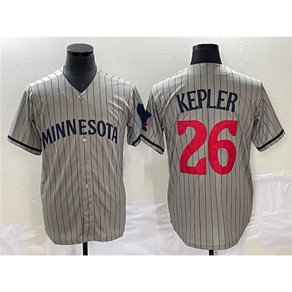 Minnesota Twins #26 Max Kepler Gray MIKSHPS Cool Base Stitched Jersey