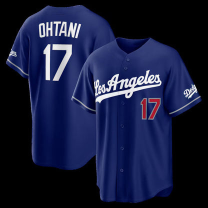 Los Angeles Dodgers #17 Shohei Ohtani Royal MIKSHPS Alternate Stadium Jersey