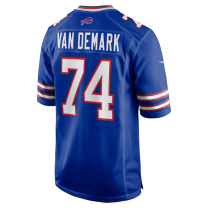 B.Bills #74 Ryan Van Demark Royal MIKSHPS Game Player Jersey
