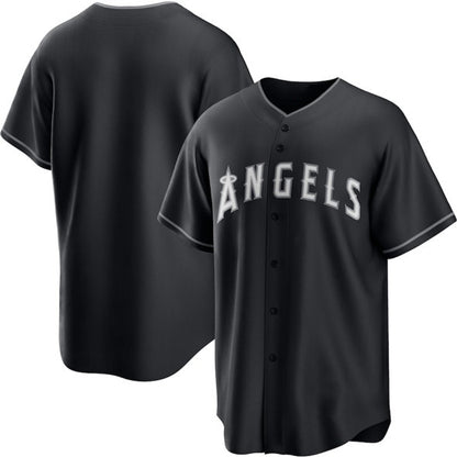 Los Angeles Angels Blank Black MIKSHPS Lights Out Limited Stitched Jersey