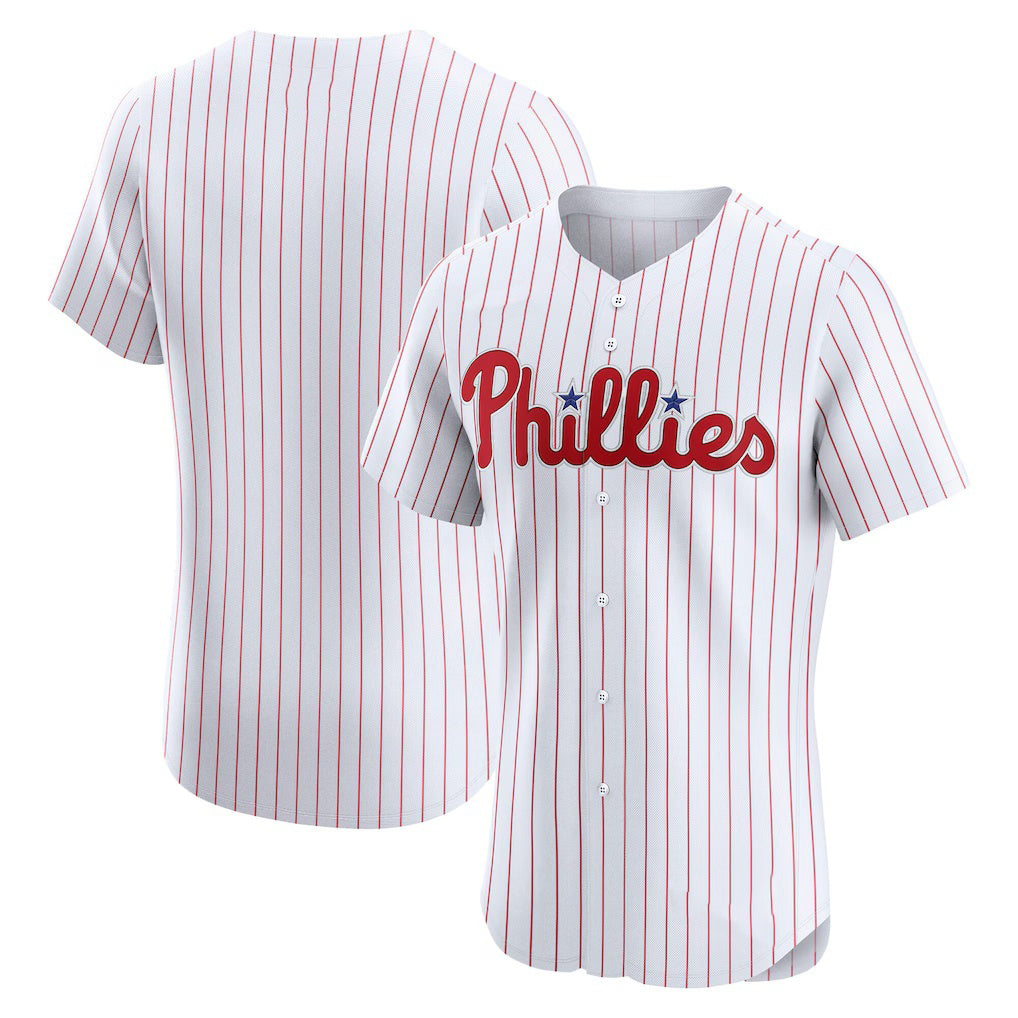 Philadelphia Phillies White MIKSHPS Home Elite Jersey