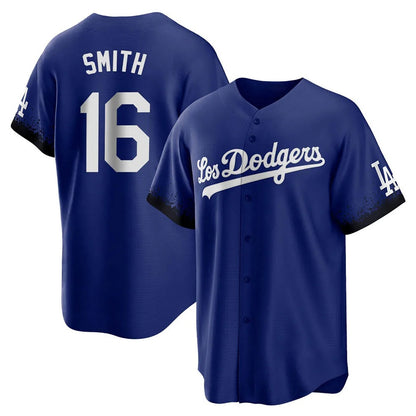 Los Angeles Dodgers #16 Will Smith Player Royal MIKSHPS City Connect Home Game Stitched Jerseys