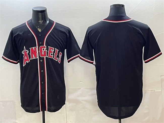 Los Angeles Angels Blank 2026 Fashion Replica Black MIKSHPS Out Stitched Jersey