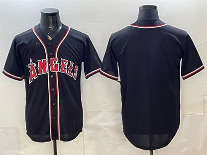Los Angeles Angels Blank 2026 Fashion Replica Black MIKSHPS Out Stitched Jersey