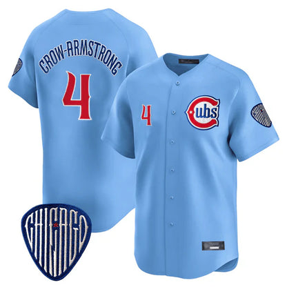 Chicago Cubs #4 Pete Crow-Armstrong Player Blue MIKSHPS Vapor Premier Limited Home Stitched Jerseys