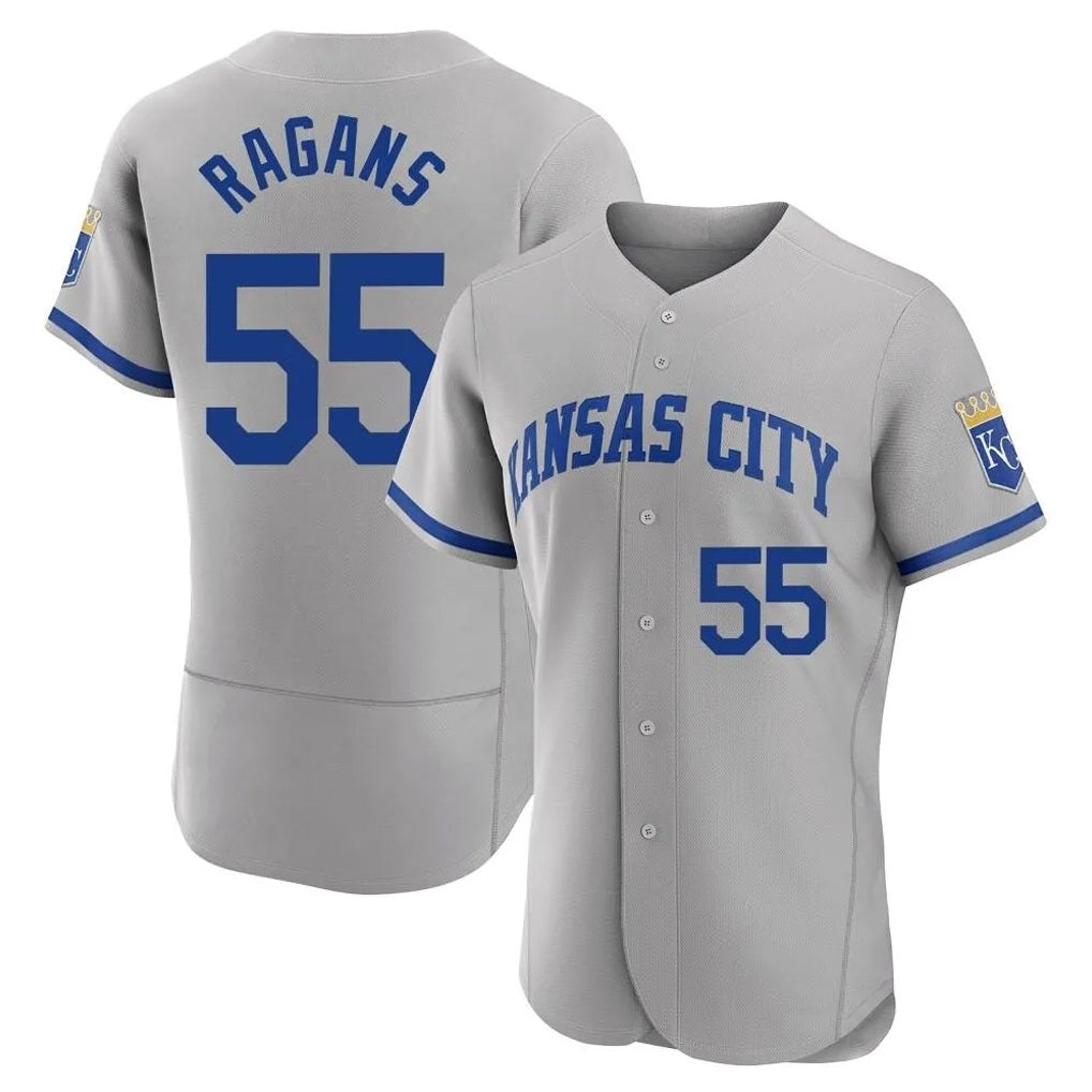 Kansas City Royals #55 Cole Ragans Player Gray MIKSHPS Limited Elite Home Game Stitched Jerseys