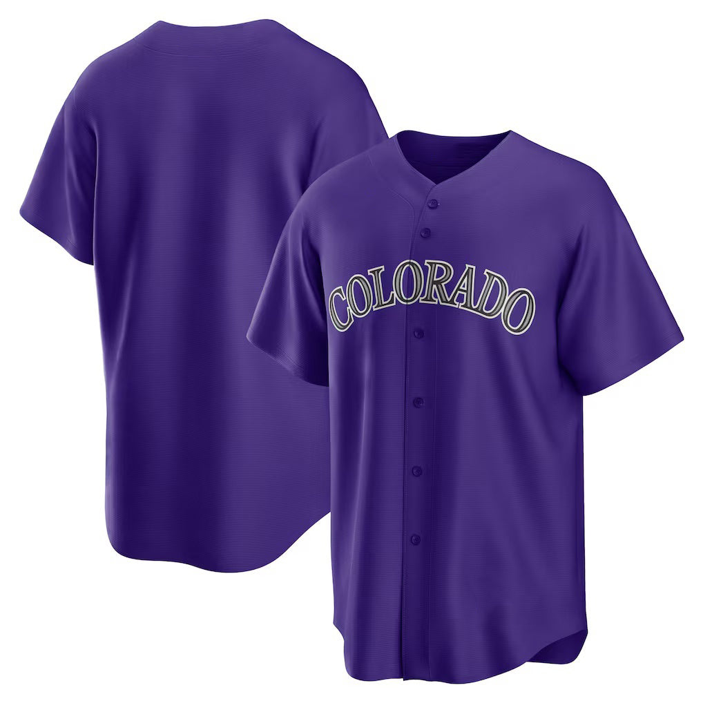 Colorado Rockies Purple MIKSHPS Alternate Replica Team Jersey