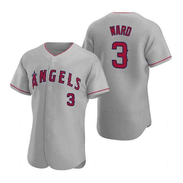 Los Angeles Angels #3 Waylor Ward Grey MIKSHPS Flex Base Stitched Jersey