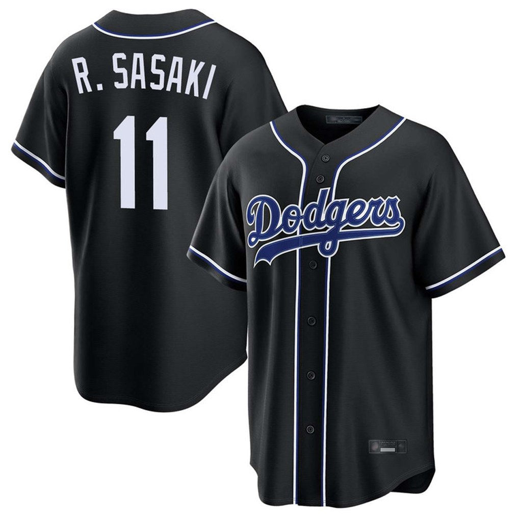 Los Angeles Dodgers #11 Roki Sasaki Player Black MIKSHPS Carbon Limited Home Stitched Jerseys
