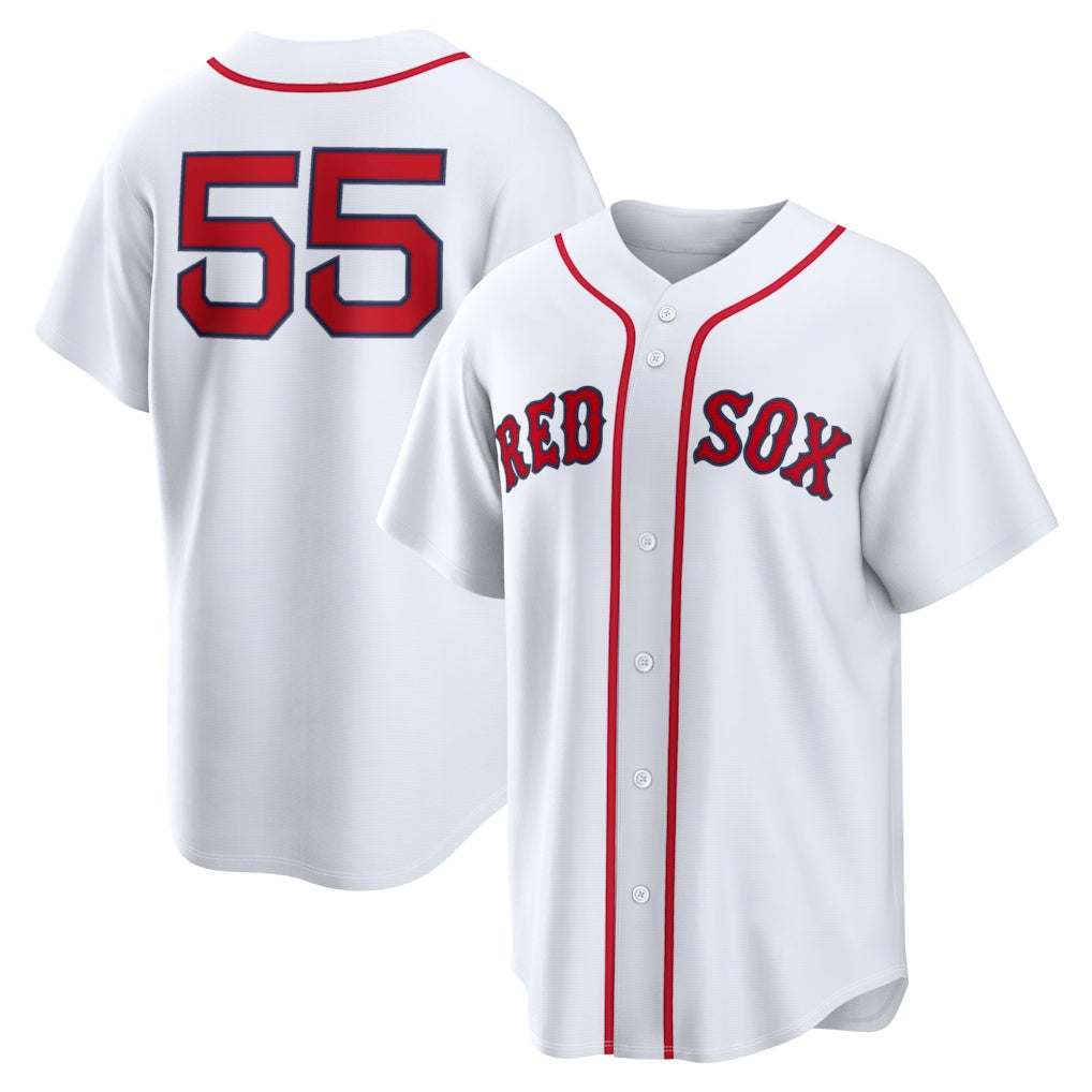 Boston Red Sox #55 Ranger Suarez White MIKSHPS Home Replica Jersey