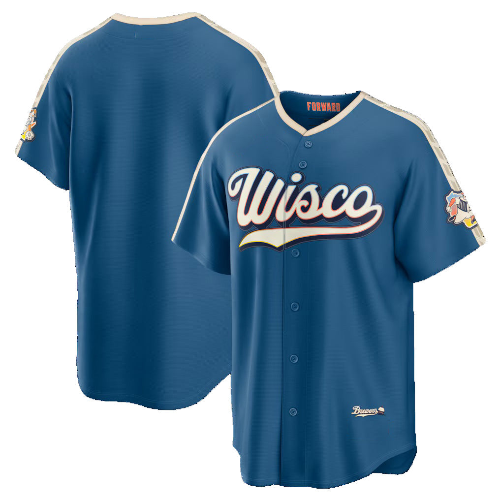 Milwaukee Brewers Mineral Blue MIKSHPS 2026 City Connect Stadium Jersey