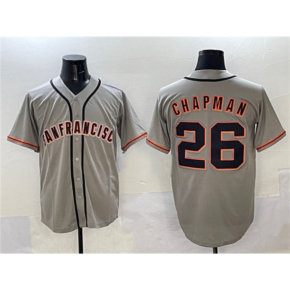 San Francisco Giants #26 Matt Chapman Gray MIKSHPS  Cool Base Stitched Jersey 2