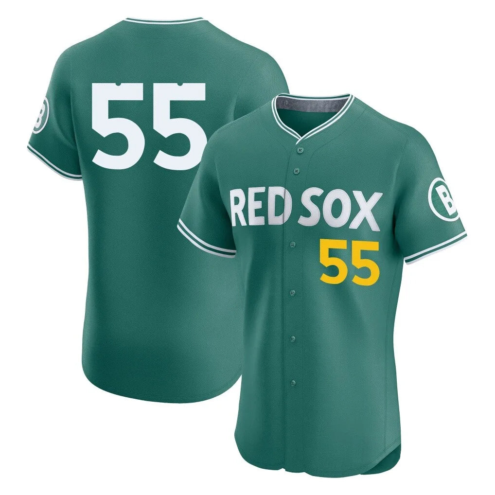 Boston Red Sox #55 Ranger Suarez Player Green MIKSHPS City Connect Limited Elite Home Game Stitched Jerseys1