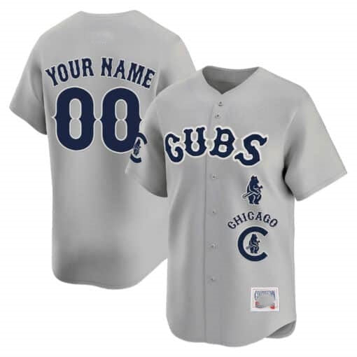 Custom Chicago Cubs Special Vapor Premier Limited Jersey ¨C Gray MIKSHPS