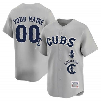 Custom Chicago Cubs Special Vapor Premier Limited Jersey ¨C Gray MIKSHPS