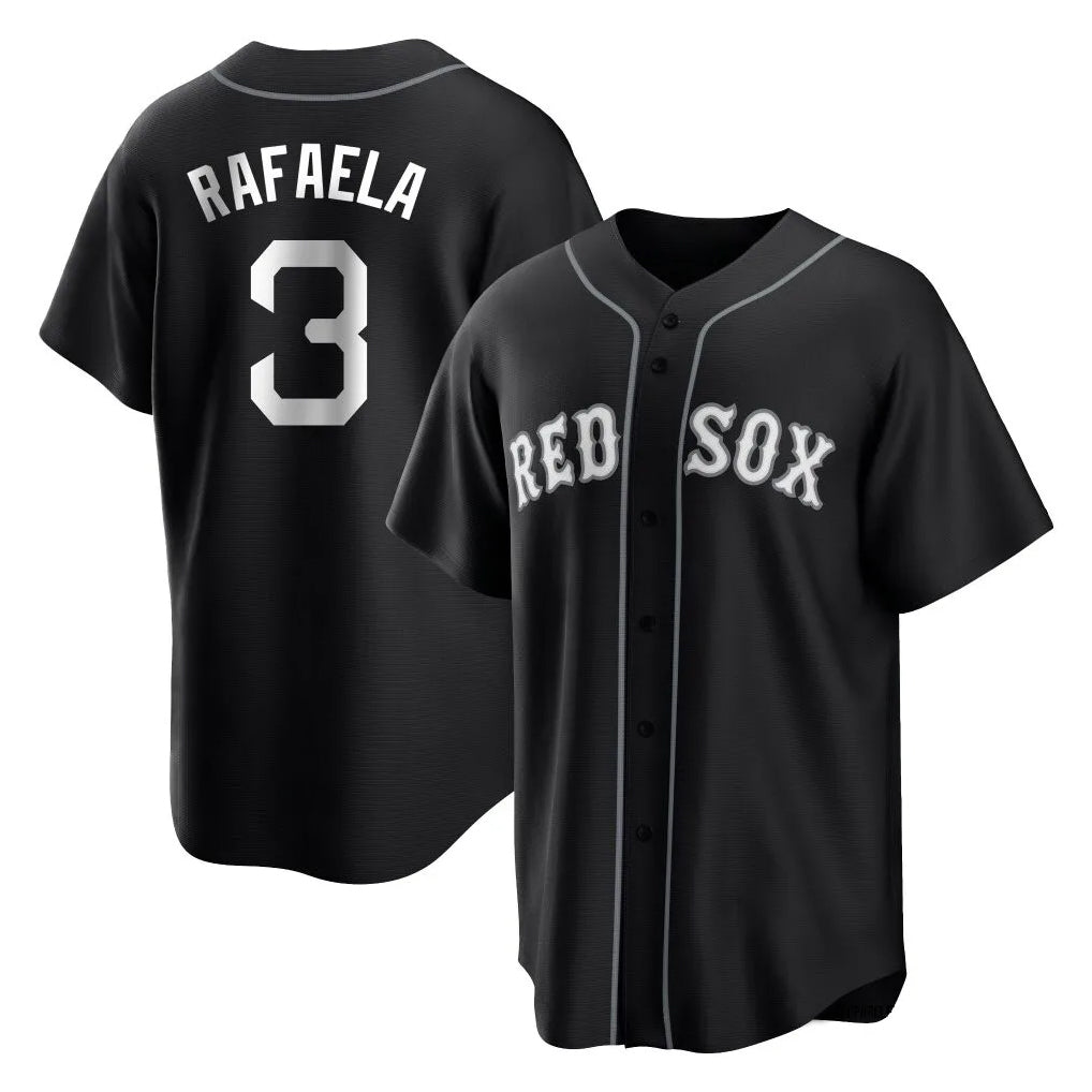 Boston Red Sox #3 Ceddanne Rafaela Player Black MIKSHPS Home Game Stitched Jerseys