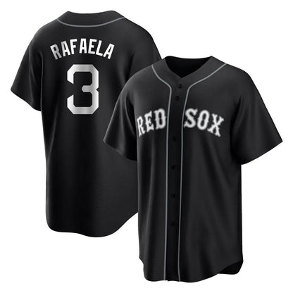 Boston Red Sox #3 Ceddanne Rafaela Player Black MIKSHPS Home Game Stitched Jerseys