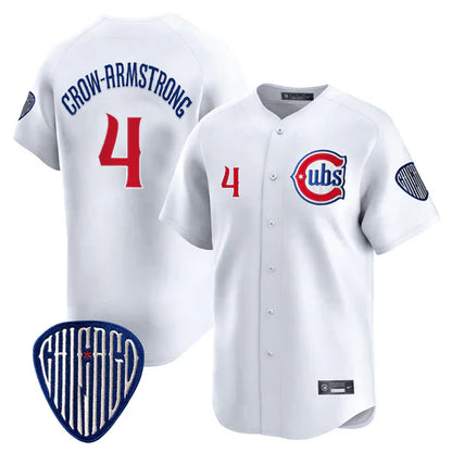 Chicago Cubs #4 Pete Crow-Armstrong Player White MIKSHPS Vapor Premier Limited Home Stitched Jerseys