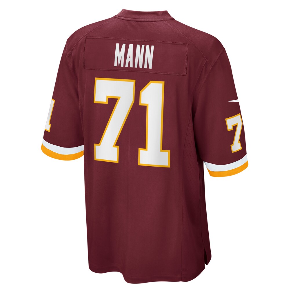 W.Football Team #71 Charles Mann Burgundy MIKSHPS Retired Player Jersey