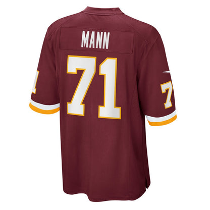 W.Football Team #71 Charles Mann Burgundy MIKSHPS Retired Player Jersey