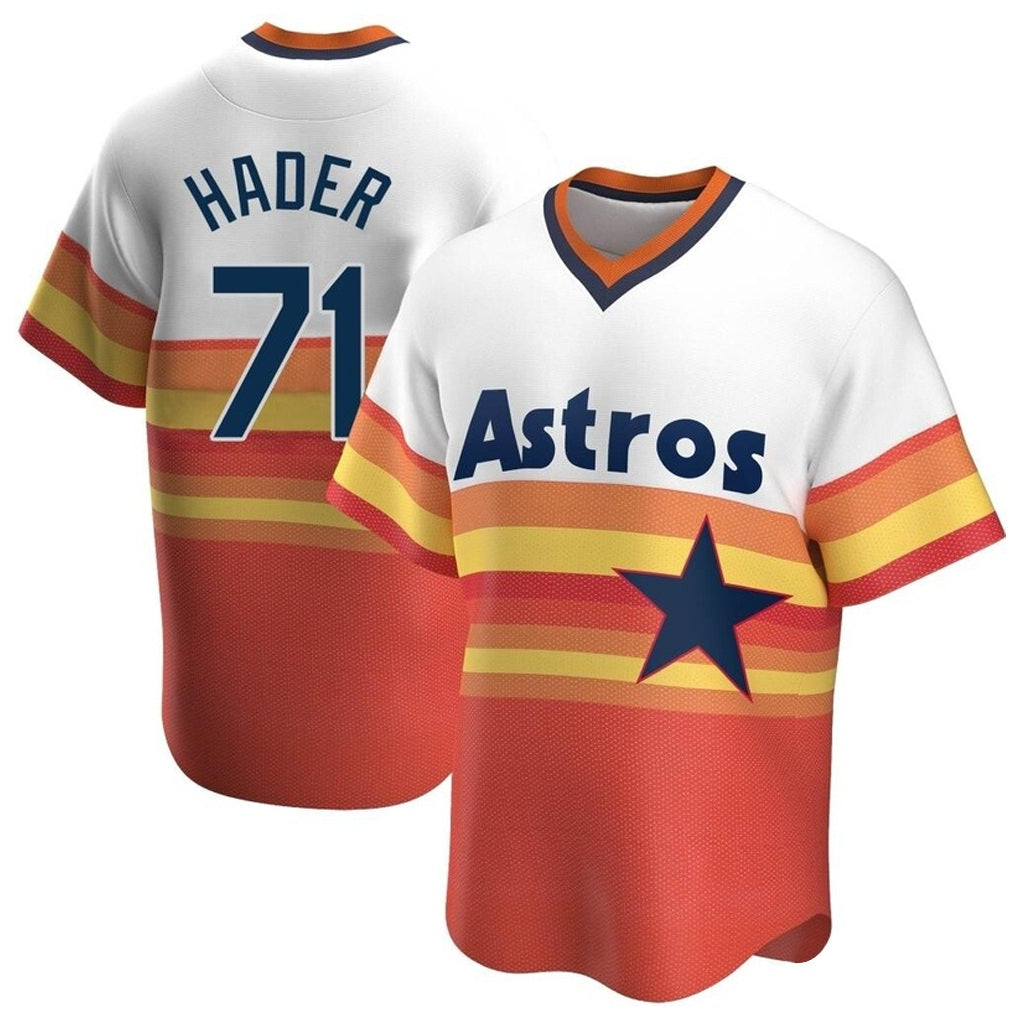 Houston Astros #71 Josh Hader Player Rainbow Cooperstown Collection MIKSHPS T-shirt Stitched Jerseys