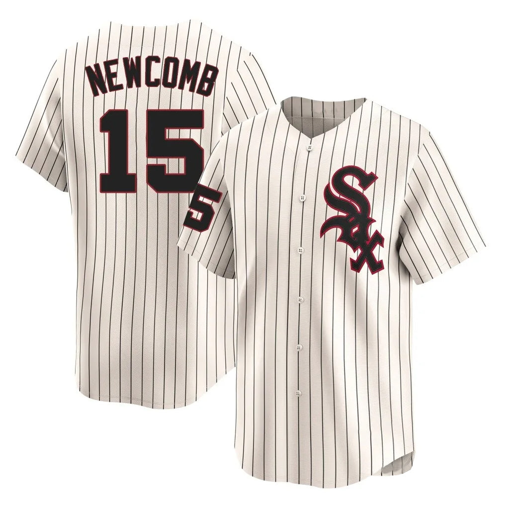 Chicago White Sox #15 Sean Newcomb Player Cream MIKSHPS Cooperstown Collection Limited Home Stitched Jerseys
