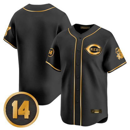Cincinnati Reds Blank Player Black-Gold MIKSHPS Vapor Premier Limited Home Stitched Jerseys