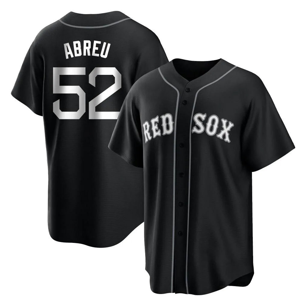 Boston Red Sox #52 Wilyer Abreu Player Black MIKSHPS Home Game Stitched Jerseys