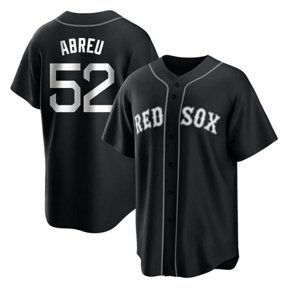 Boston Red Sox #52 Wilyer Abreu Player Black MIKSHPS Home Game Stitched Jerseys