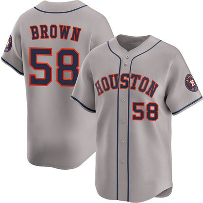 Houston Astros #58 Hunter Brown Gray MIKSHPS 2025 Limited Stitched Jersey