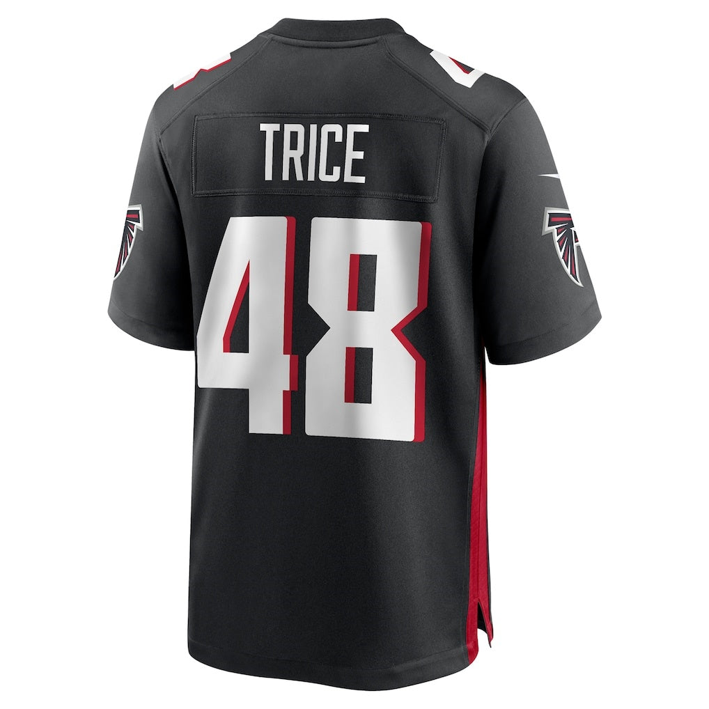 A.Falcons #48 Bralen Trice Black MIKSHPS Team Game Jersey