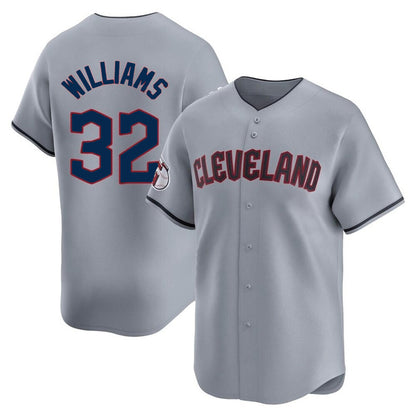 Cleveland Guardians #32 Gavin Williams Player Gray MIKSHPS Road Limited Home Stitched Jerseys