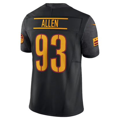 W.Commanders #93 Jonathan Allen Alternate Vapor F.U.S.E. Limited Jersey - Black MIKSHPS