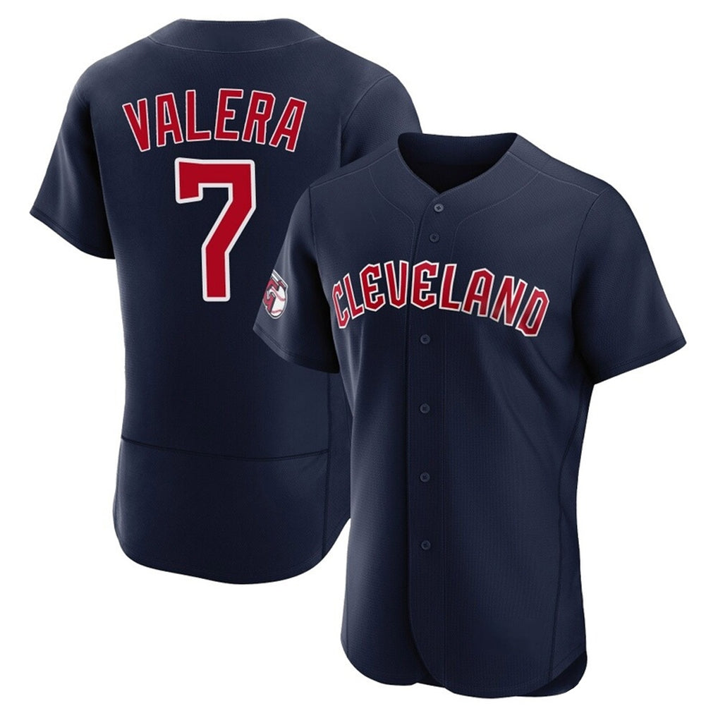 Cleveland Guardians #7 George Valera Player Navy MIKSHPS Limited Elite Home Stitched Jerseys