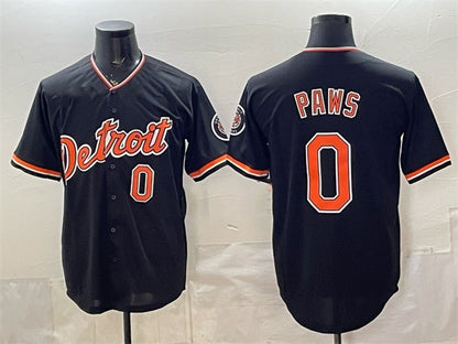Detroit Tigers #0 Paws Black MIKSHPS 2026 Alternate Vapor Premier Limited Stitched Jersey
