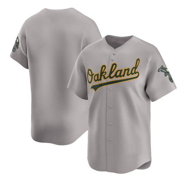 Oakland Athletics Blank Gray MIKSHPS Away Limited Stitched Jersey