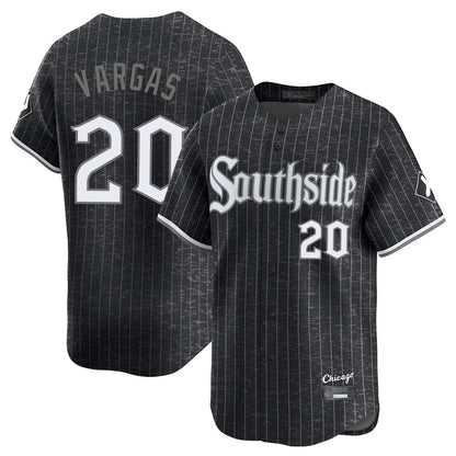 Chicago White Sox #20 Miguel Vargas Player Black MIKSHPS City Connect Limited Home Stitched Jerseys